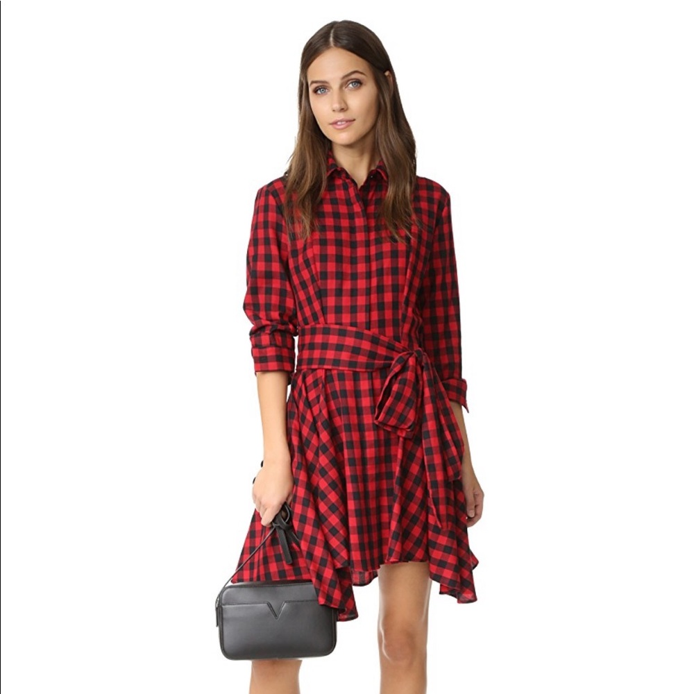 Petersyn Piper Dress Buffalo Red/Black Plaid